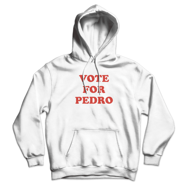 Vote for Pedro Napoleon Dynamite Unisex Hoodie - White / S - Hoodie
