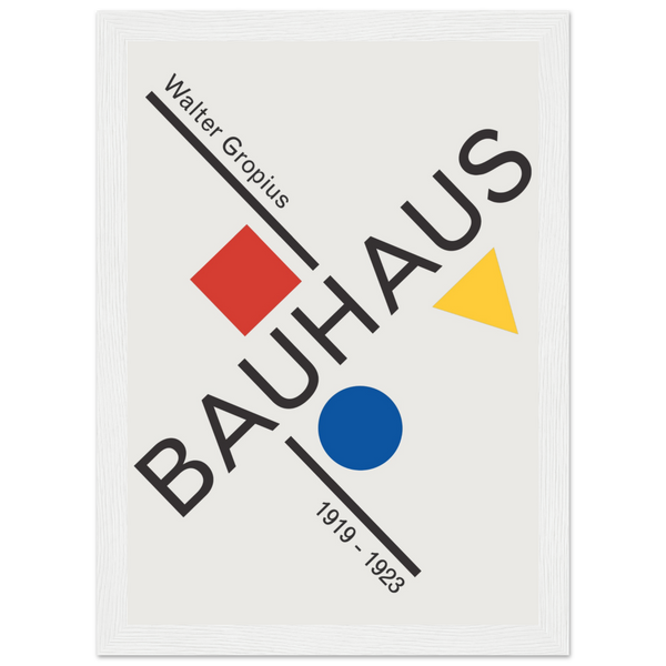 Walter Gropius Bauhaus Artwork Poster - Matte / 8 x 12″ (21 x 29.7cm) / White - Poster