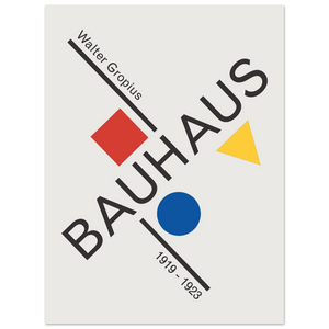 Walter Gropius Bauhaus Artwork Poster - Matte / 8 x 12″ (21 x 29.7cm) / None - Poster