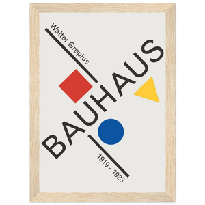 Walter Gropius Bauhaus Artwork Poster - Matte / 8 x 12″ (21 x 29.7cm) / Wood - Poster