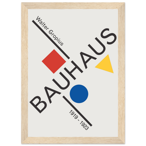 Walter Gropius Bauhaus Artwork Poster - Matte / 8 x 12″ (21 x 29.7cm) / Wood - Poster