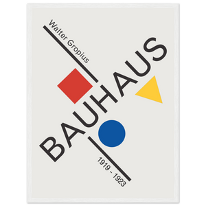 Walter Gropius Bauhaus Artwork Poster - Matte / 18 x 24″ (45 x 60cm) / White - Poster
