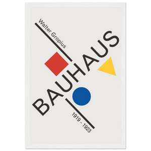 Walter Gropius Bauhaus Artwork Poster - Matte / 12 x 18″ (30 x 45cm) / White - Poster