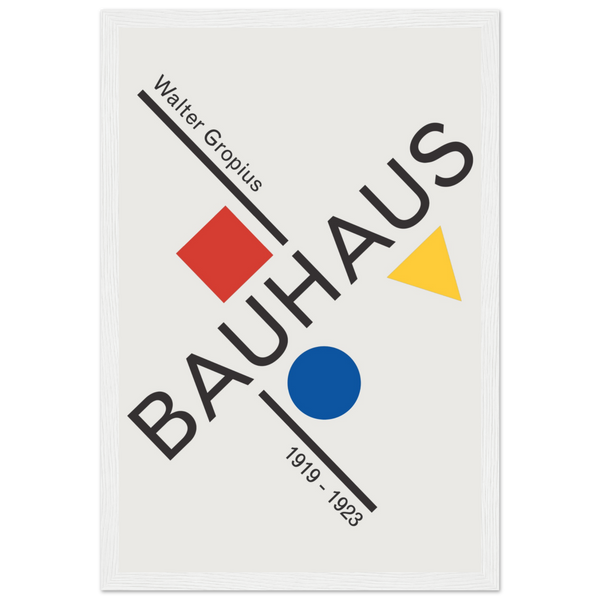 Walter Gropius Bauhaus Artwork Poster - Matte / 12 x 18″ (30 x 45cm) / White - Poster