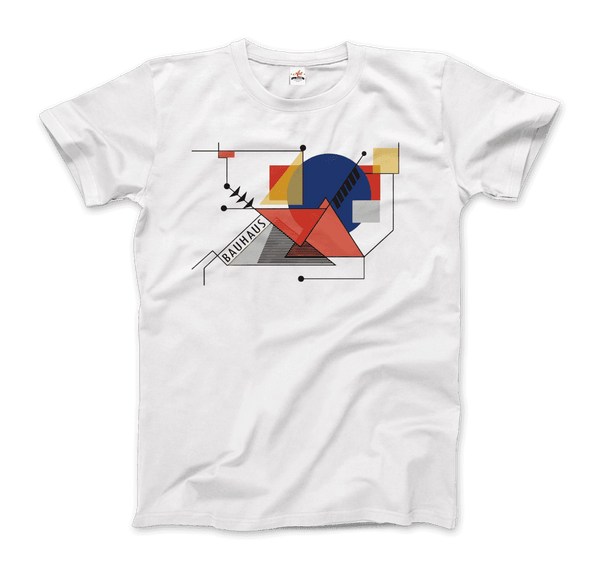 Camiseta con ilustraciones de geometría Bauhaus de Walter Gropius
