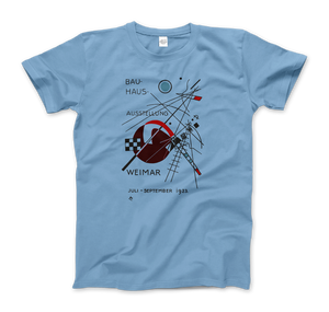 Wassily Kandinsky - Bauhaus Exhibition Artwork T-Shirt - Men (Unisex) / Light Blue / S - T-Shirt