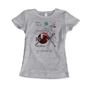 Wassily Kandinsky - Bauhaus Exhibition Artwork T-Shirt - Women (Fitted) / Heather Grey / S - T-Shirt