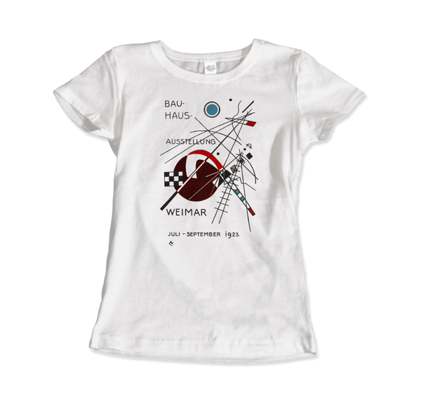 Wassily Kandinsky - Bauhaus Exhibition Artwork T-Shirt - Women (Fitted) / White / S - T-Shirt