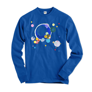 Wassily Kandinsky Several Circles 1926 Artwork Long Sleeve Shirt - Royal / Small - Long Sleeve Shirt