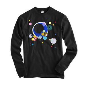 Wassily Kandinsky Several Circles 1926 Artwork Long Sleeve Shirt - Black / Small - Long Sleeve Shirt