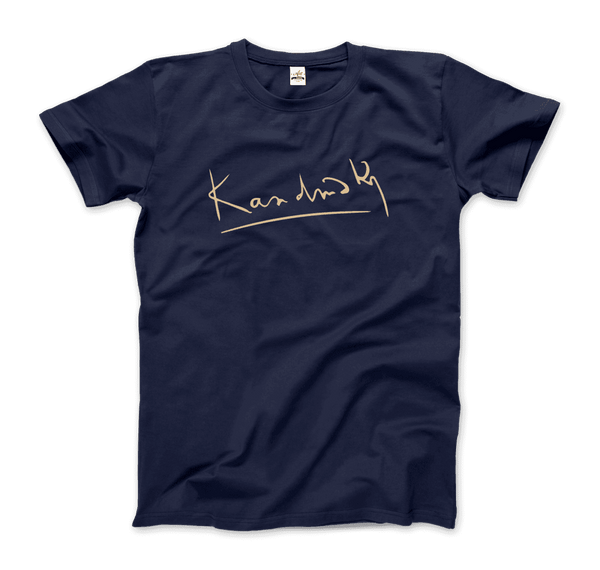 Wassily Kandinsky Signature Art T-Shirt - Men / Navy / S - T-Shirt
