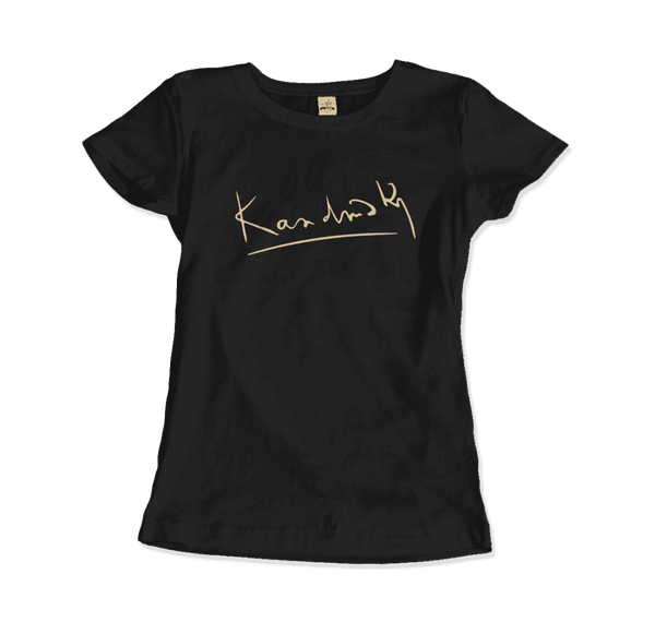 Wassily Kandinsky Signature Art T-Shirt - Women / Black / S - T-Shirt