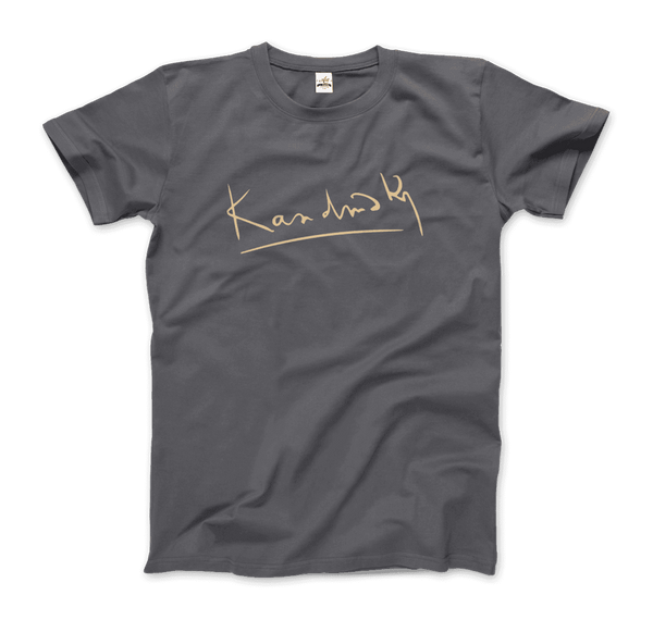 Wassily Kandinsky Signature Art T-Shirt - Men / Charcoal / S - T-Shirt