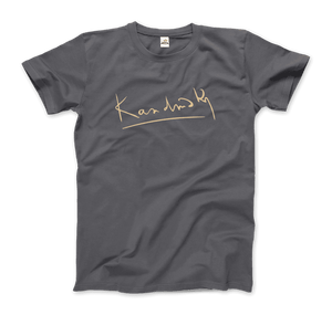 Wassily Kandinsky Signature Art T-Shirt - Men / Charcoal / S - T-Shirt