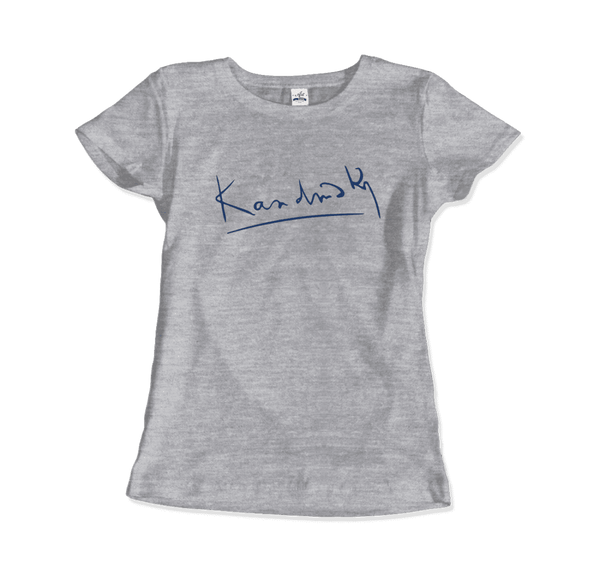 Wassily Kandinsky Signature Art T-Shirt - Women / Heather Grey / S - T-Shirt
