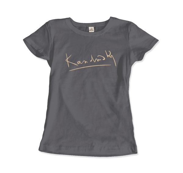 Wassily Kandinsky Signature Art T-Shirt - Women / Charcoal / S - T-Shirt