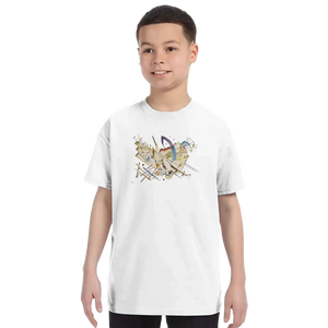 Wassily Kandinsky Untitled 1922 Artwork T-Shirt - Youth / White / S - T-Shirt
