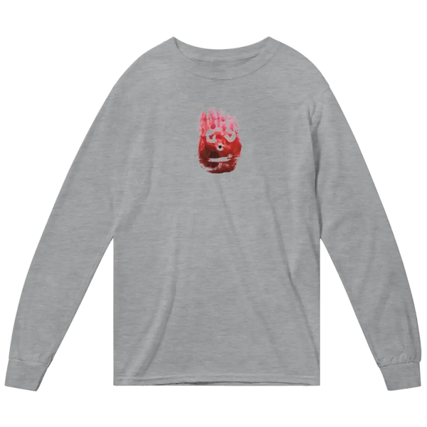 Wilson the Volleyball from Cast Away Movie Long Sleeve Shirt - Heather Grey / Small - Long Sleeve Shirt