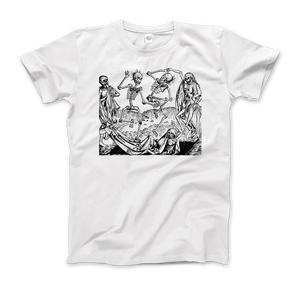 Wolgemut - Dance of Death from ’The Nuremberg Chronicle’ 1493 T-Shirt - Men (Unisex) / White / S - T-Shirt