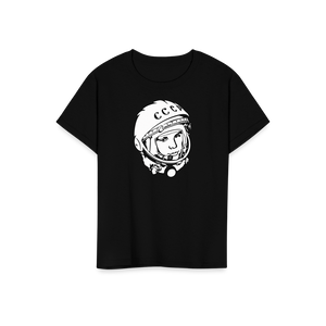 Yuri Gagarin CCCP Design T - Shirt - Youth / Black / S - T - Shirt