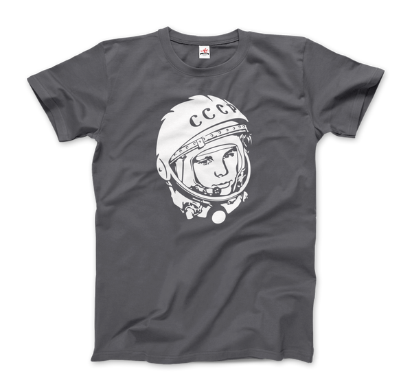 Yuri Gagarin CCCP Design T - Shirt - Men (Unisex) / Charcoal / S - T - Shirt