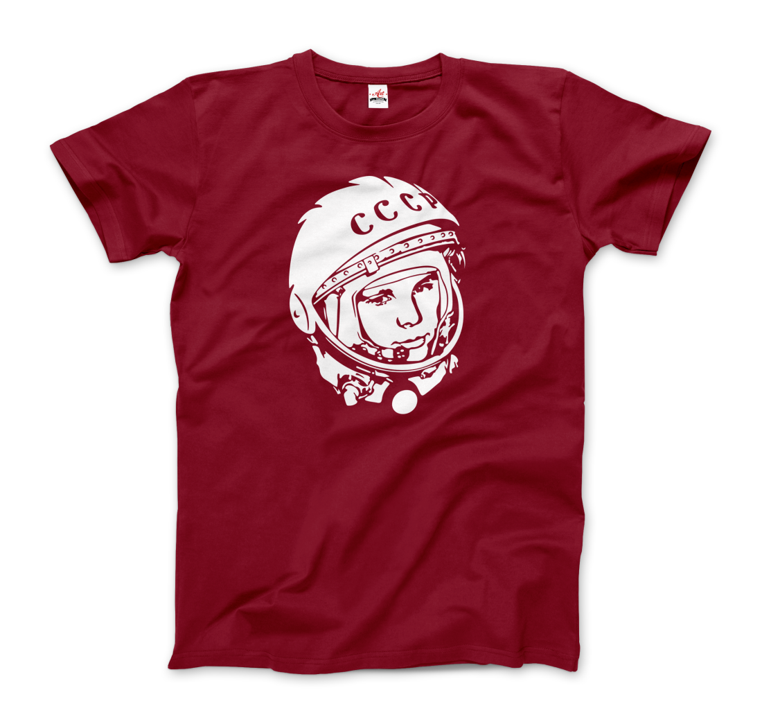 Art - O - Rama Shop - Yuri Gagarin CCCP Design T - Shirt – Art-O-Rama Shop