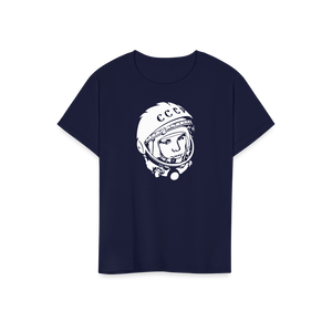 Yuri Gagarin CCCP Design T - Shirt - Youth / Navy / S - T - Shirt