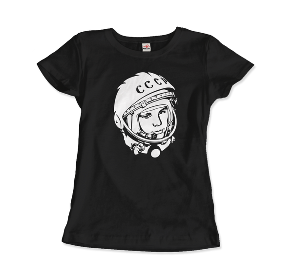 Yuri Gagarin CCCP Design T - Shirt - Women (Fitted) / Black / S - T - Shirt