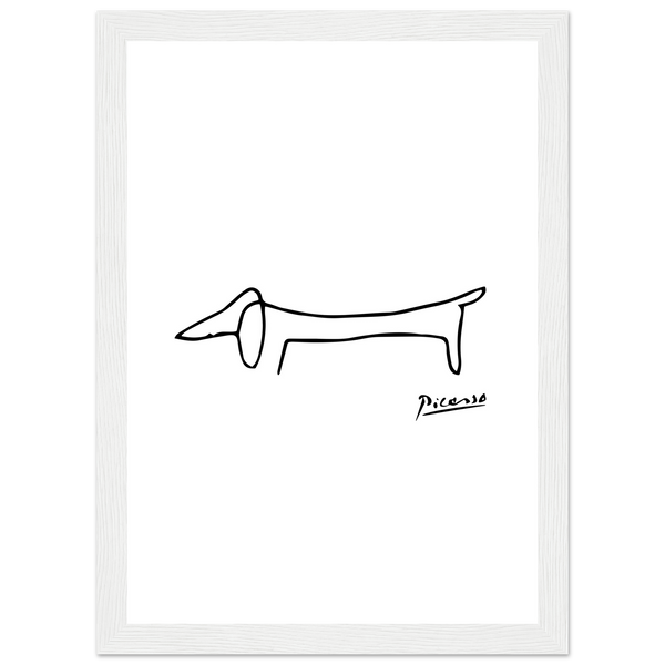 Obra de Pablo Picasso Dachshund Dog (Bulto) Póster