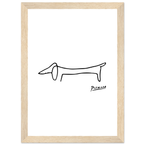 Pablo Picasso Dachshund Dog (Lump) Artwork Poster