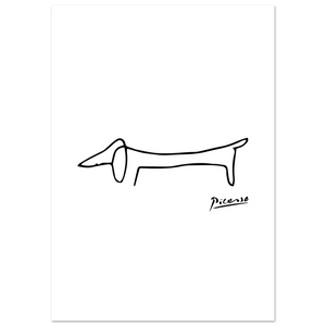 Pablo Picasso Dachshund Dog (Lump) Artwork Poster