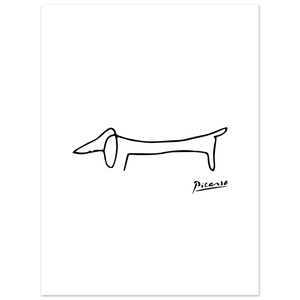 Pablo Picasso Dachshund Dog (Lump) Artwork Poster
