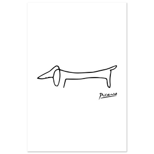 Pablo Picasso Dachshund Dog (Lump) Artwork Poster