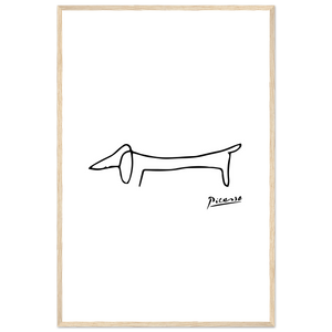 Pablo Picasso Dachshund Dog (Lump) Artwork Poster