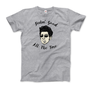 Cosmo Kramer, Feeling Good All The Time, Seinfeld T-Shirt - Men / Heather Grey / Small by Art-O-Rama