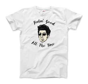 Cosmo Kramer, Feeling Good All The Time, Seinfeld T-Shirt - Men / White / Small by Art-O-Rama