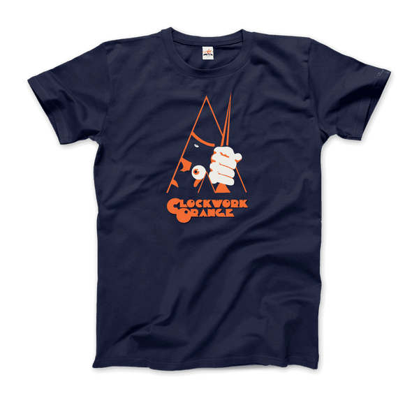 A Clockwork Orange Movie - Artwork Reproduction T-Shirt - Men / Navy / Small - T-Shirt