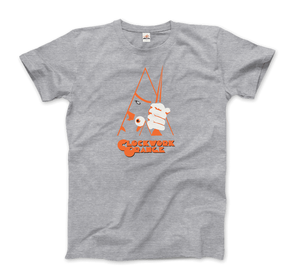 A Clockwork Orange Movie - Artwork Reproduction T-Shirt - Men / Heather Grey / Small - T-Shirt