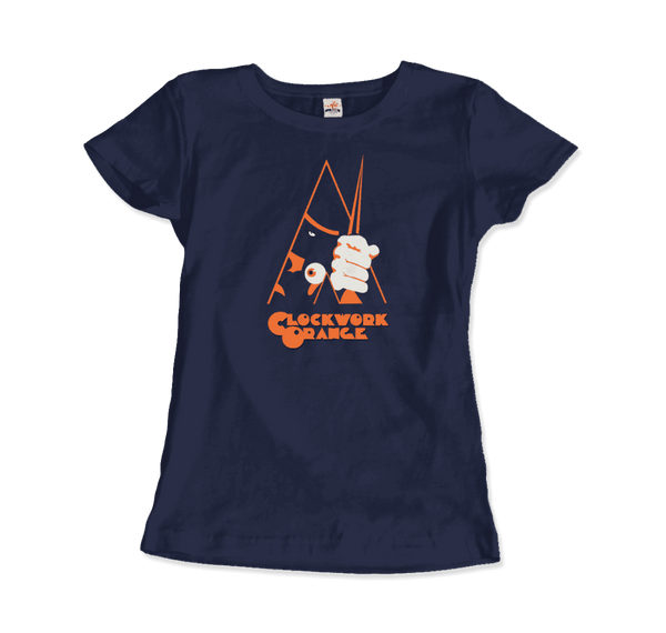 A Clockwork Orange Movie - Artwork Reproduction T-Shirt - Women / Navy / Small - T-Shirt