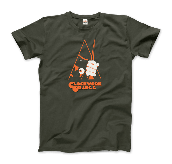 A Clockwork Orange Movie - Artwork Reproduction T-Shirt - Men / Military Green / Small - T-Shirt