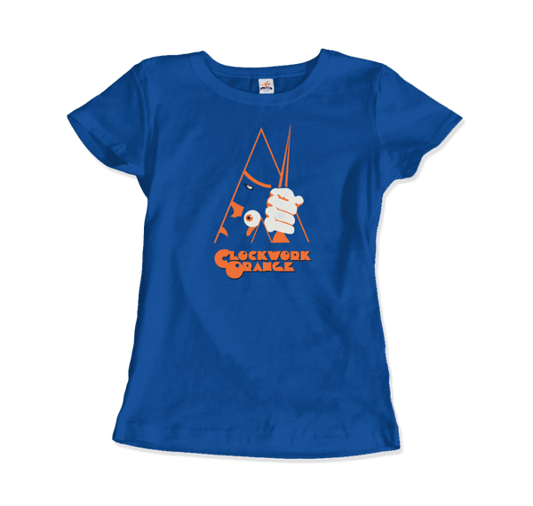 A Clockwork Orange Movie - Artwork Reproduction T-Shirt - Women / Royal Blue / Small - T-Shirt