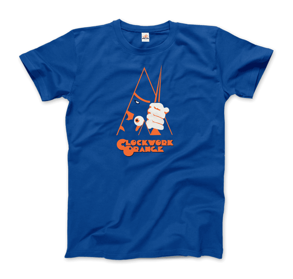 A Clockwork Orange Movie - Artwork Reproduction T-Shirt - Men / Royal Blue / Small - T-Shirt