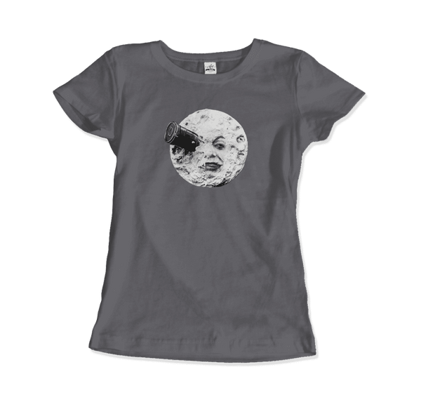 A Trip to the Moon 1902 Movie Artwork T-Shirt - Women / Charcoal / Small - T-Shirt