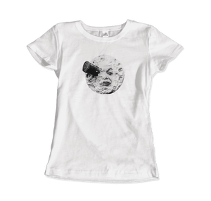 A Trip to the Moon 1902 Movie Artwork T-Shirt - Women / White / Small - T-Shirt