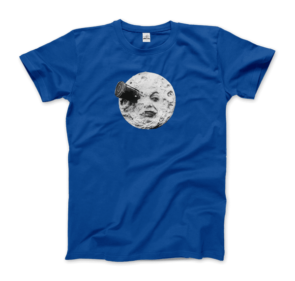 A Trip to the Moon 1902 Movie Artwork T-Shirt - Men / Royal Blue / Small - T-Shirt