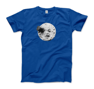 A Trip to the Moon 1902 Movie Artwork T-Shirt - Men / Royal Blue / Small - T-Shirt