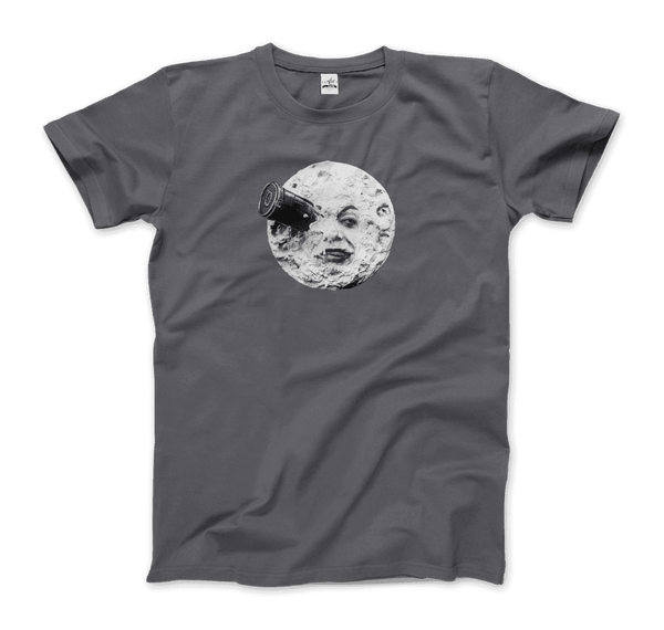 A Trip to the Moon 1902 Movie Artwork T-Shirt - Men / Charcoal / Small - T-Shirt