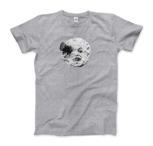 A Trip to the Moon 1902 Movie Artwork T-Shirt - Men / Heather Grey / Small - T-Shirt