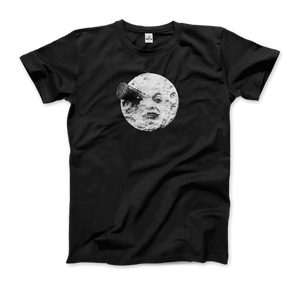 A Trip to the Moon 1902 Movie Artwork T-Shirt - Men / Black / Small - T-Shirt