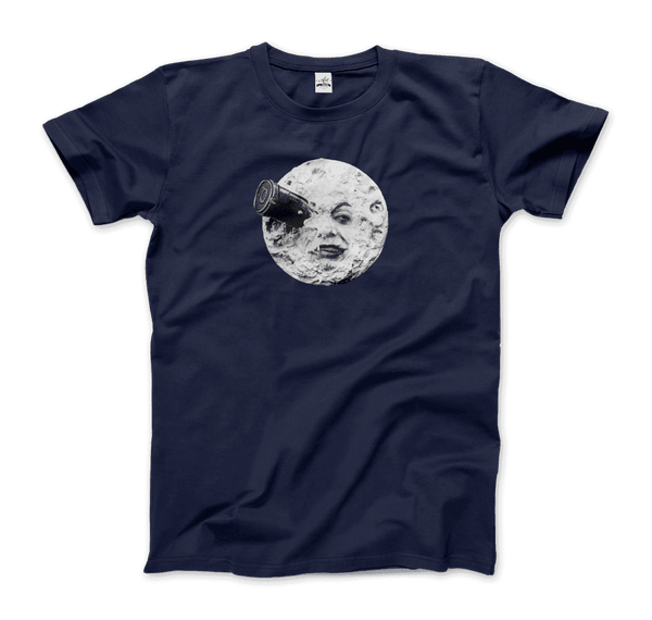 A Trip to the Moon 1902 Movie Artwork T-Shirt - Men / Navy / Small - T-Shirt